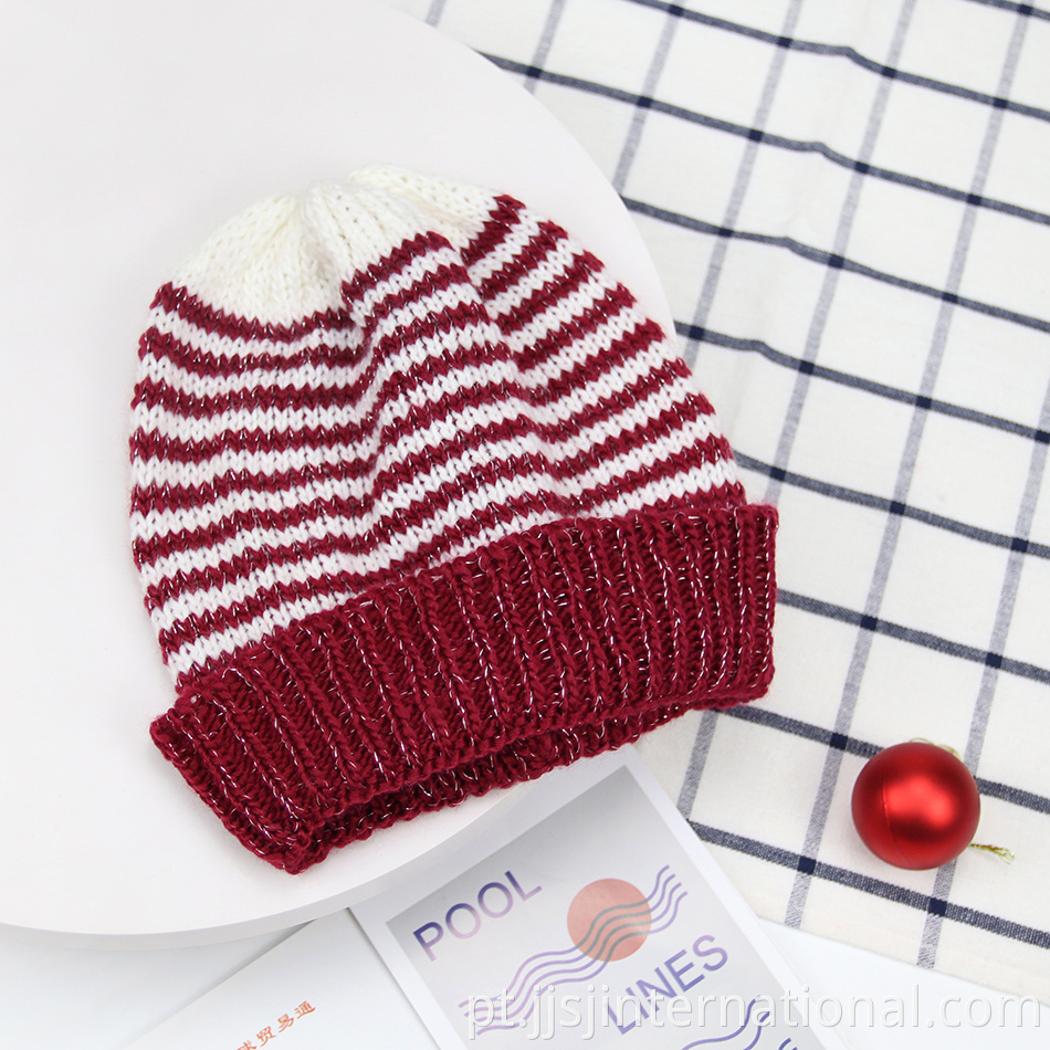 children's striped knitted hat